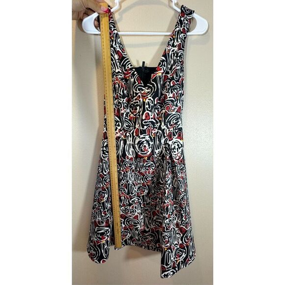 Adolfo Dominguez Abstract Open Back Sleeveless Women's Midi Dress Small - Picture 5 of 10